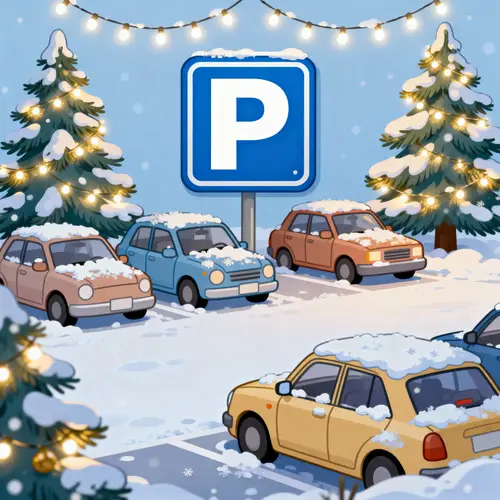 Festive Christmas Car Park Design for Clients