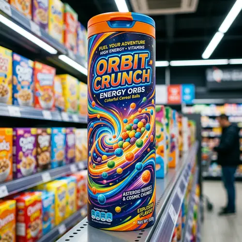 Futuristic Tube Packaging for Cereal Balls