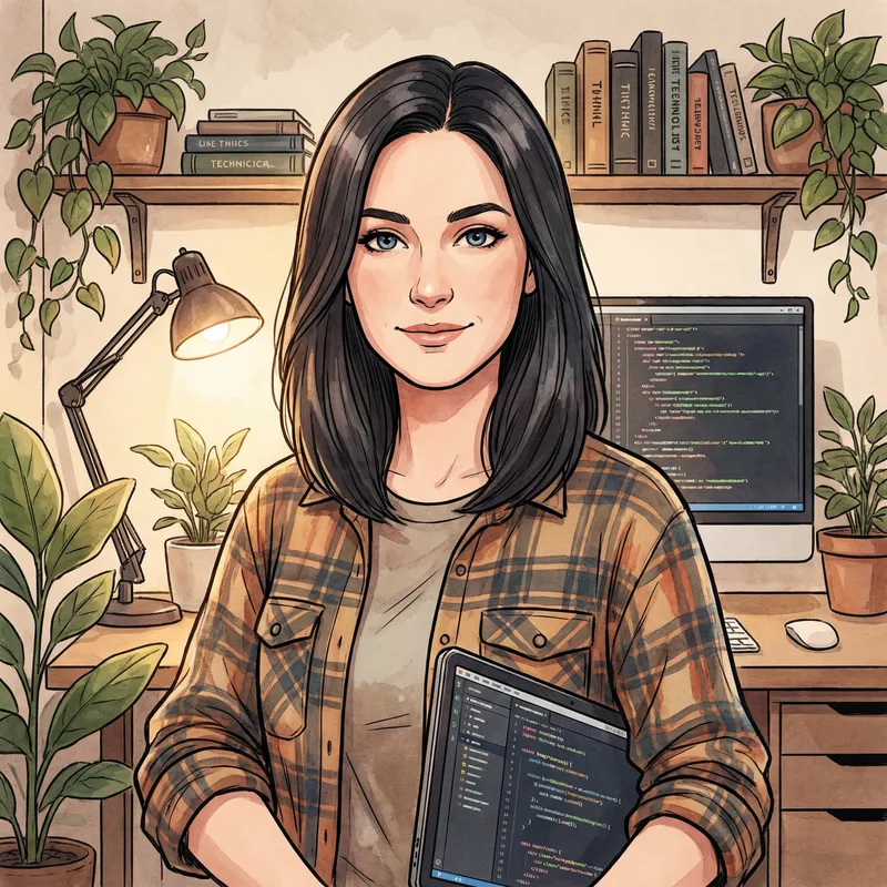 Confident Female Software Developer Avatar