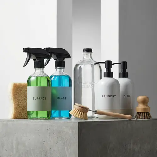 Professional Cleaning Products: Minimalist Design Collection