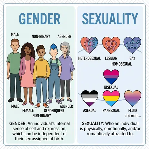 Understanding Gender and Sexuality: Educational Illustration