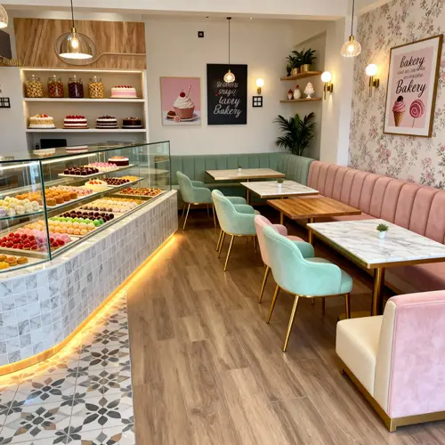 Modern Sweet Shop & Restaurant Interior Design