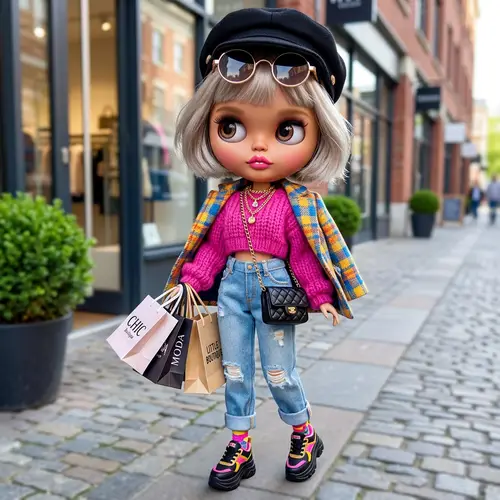 Fashion Doll with Trendy Outfit and Stylish Accessories