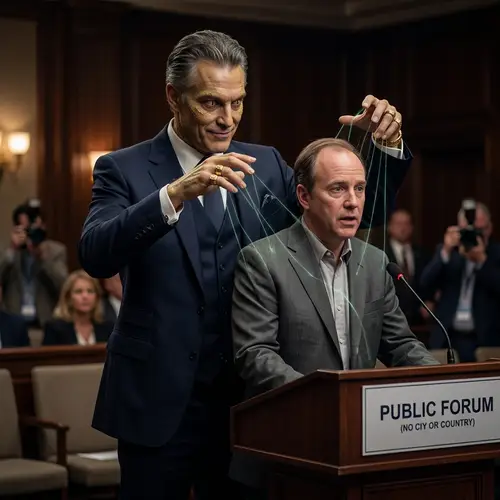 Nebiru Alien Reptilian Magnate Manipulates Politician