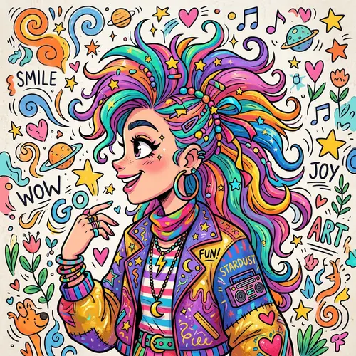 Colorful Cartoon Character Profile | Unique and Whimsical Design