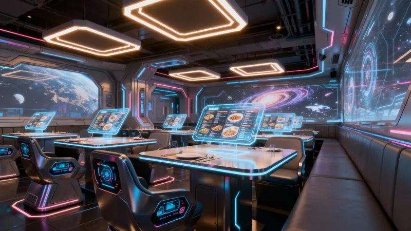 Futuristic Sci-Fi Themed Restaurant Experience