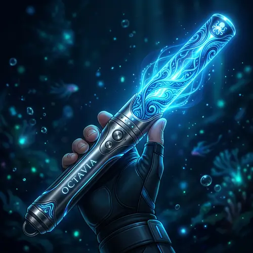 Octavia Light Stick - Futuristic Design with Blue Shades