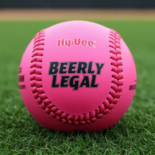 Beerly Legal Pink Softball - Hyvee Sponsored Gear