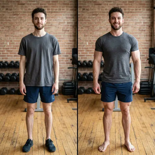 Transformation: From Skinny to Muscular Man