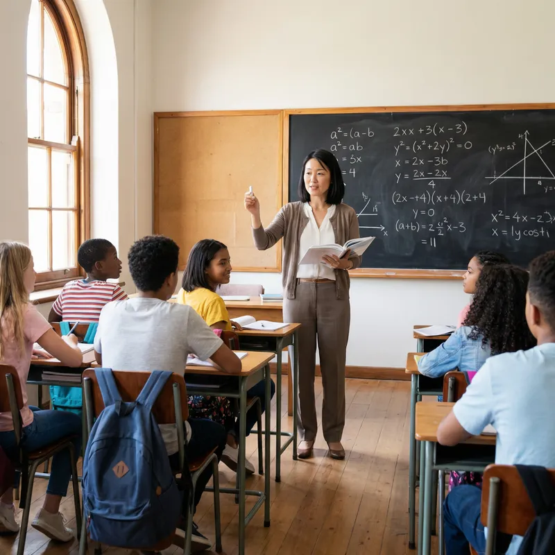 Inspiring School Teacher in Action