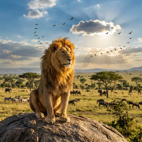 Majestic Lion: King of the Jungle