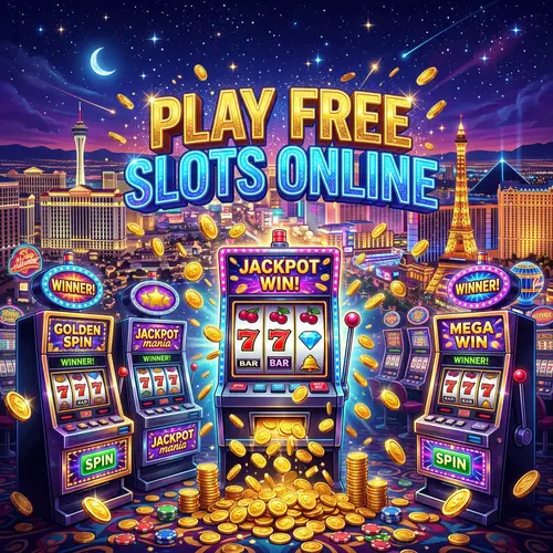 Play Free Slots Online in Glitzy Neon Cityscape