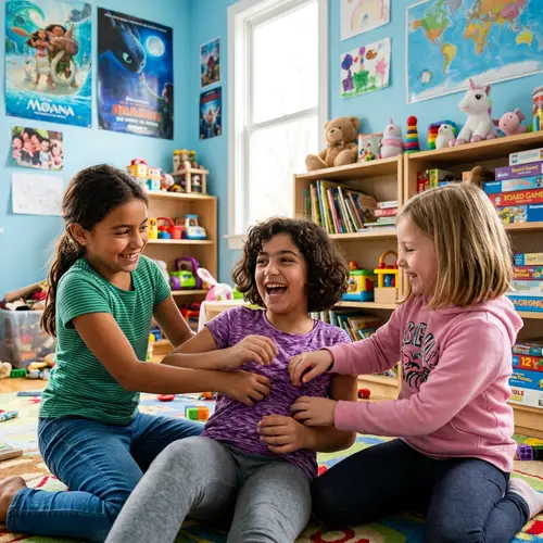 2v1 Tickle Game: Joyful Indoor Play