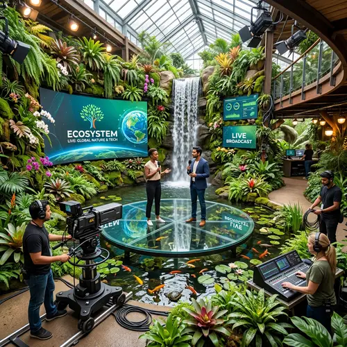 Ecosystem TV Studio: Nature and Technology Fusion