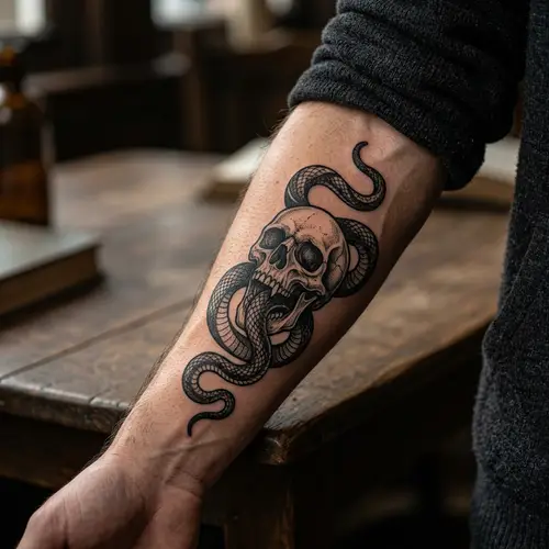 Harry Potter Dark Mark Tattoo Design