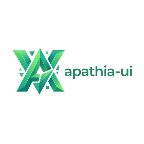 Apathia-UI Vue Component Library Logo Design | Modern & Minimalist