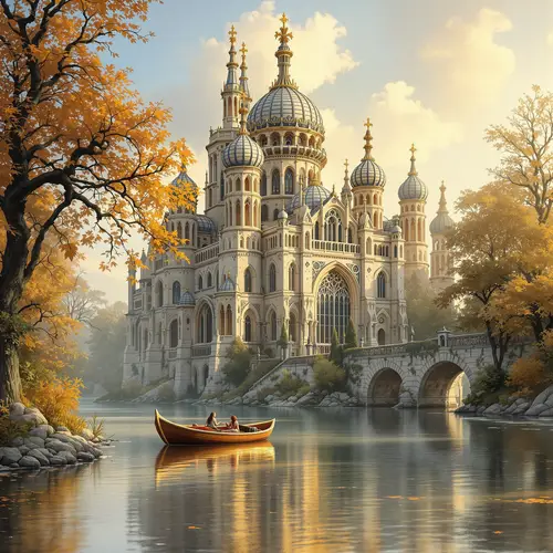 Majestic Gothic Architecture in Riverside Park