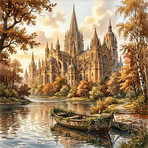 Majestic Gothic Architecture in Riverside Park