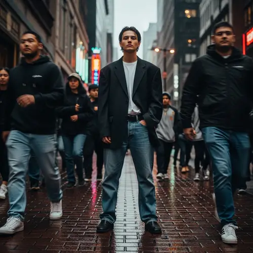 Cinematic Overhead Shot in Brick City