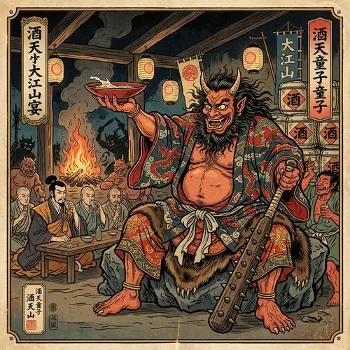 Shuten-dōji Ukiyo-e Art: A Traditional Masterpiece