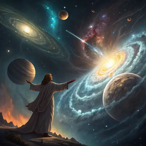 God Creating the World: A Divine Creation Story