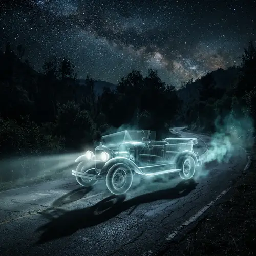 Spectral Automobile | Eerie Ghost Car Design | Vintage Inspired