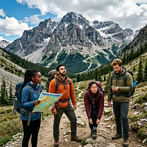 Embark on a Journey to Success with a Diverse Group of Four People