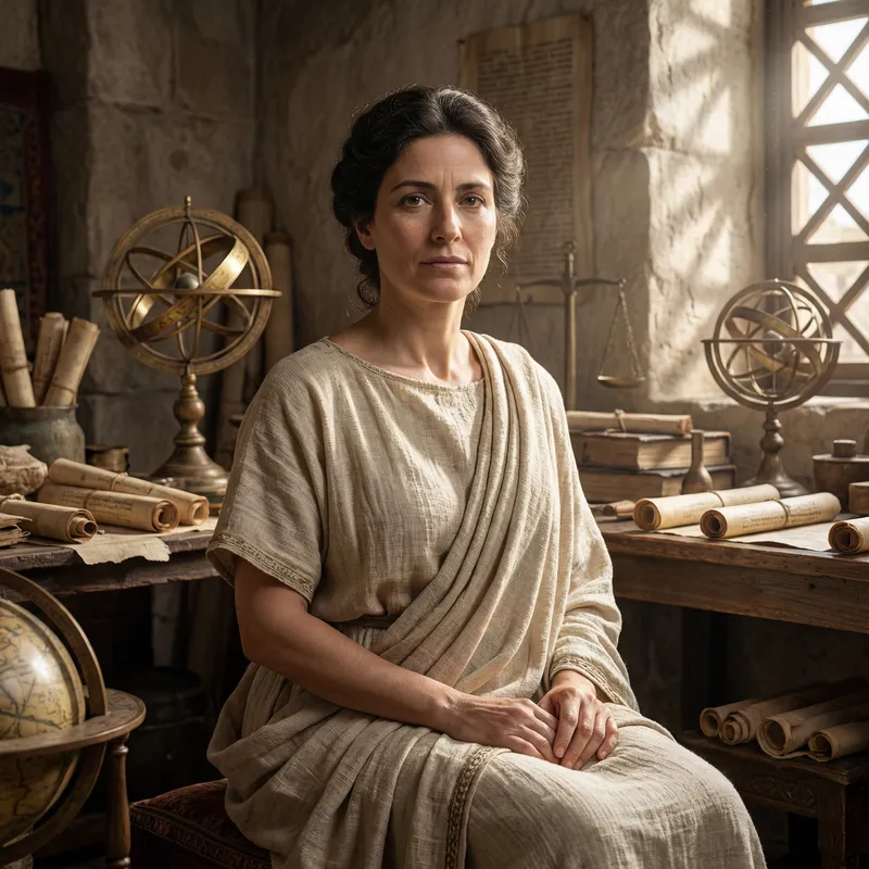 Realistic Portrait of Hypatia of Alexandria