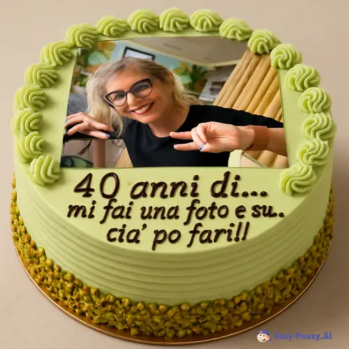 Pistachio Cake Recipe for 40th Birthday Celebration