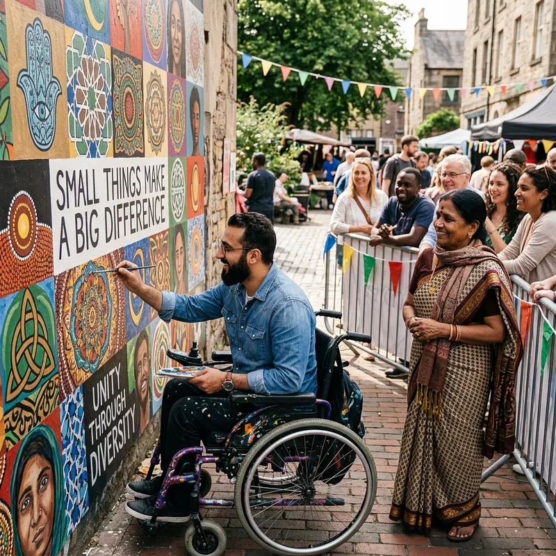 Visualisation of Small Things: Inclusive Community and Diversity Murals