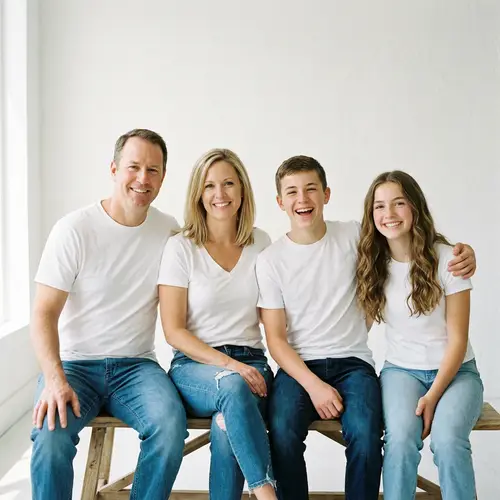 Happy Family Portrait - Smiling Together