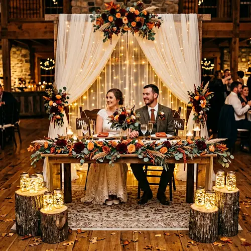 Elegant Fall Wedding Table Setup Ideas