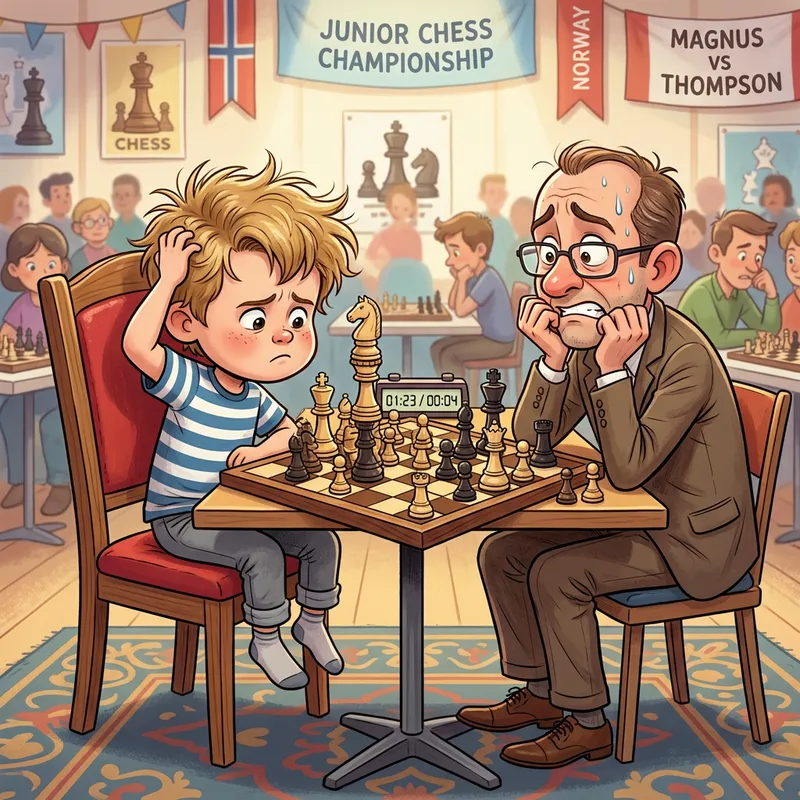 Magnus Carlsen's Funny Chess Moment at Age 5 Magnus Carlsen's Funny Chess Moment at Age 5