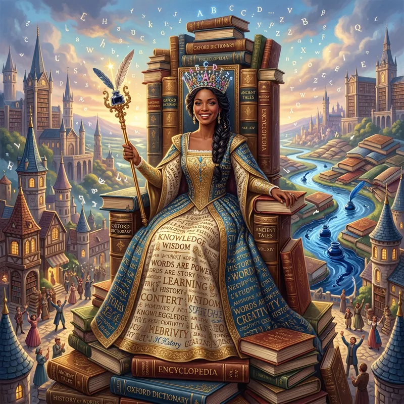 Queen of Words: Majestic Ruler of the Literary Realm