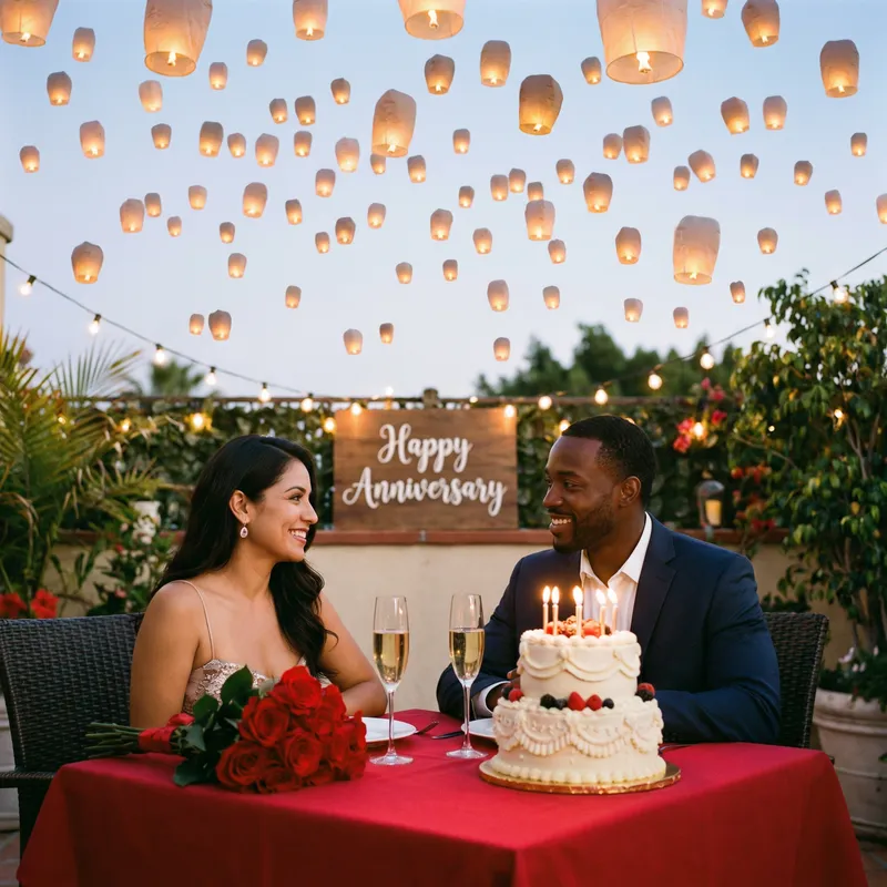 Celebrate Your Anniversary with Sparkling Wine and Cake Celebrate Your Anniversary with Sparkling Wine and Cake