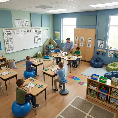 Learning Room Design for ADHD Boys