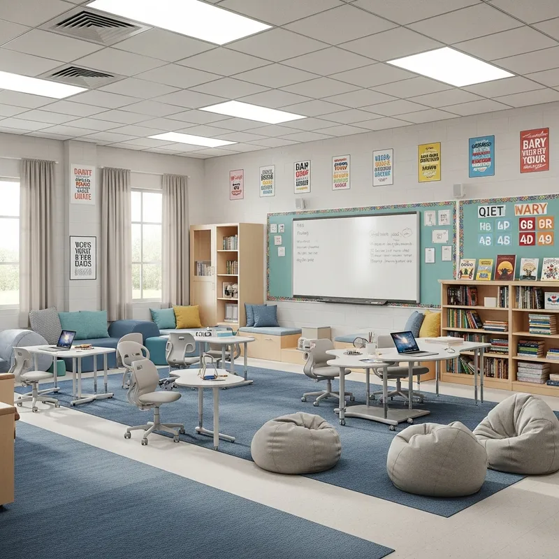 Learning Room Design for ADHD Boys