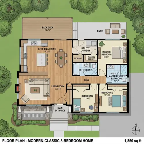 Modern Three-Bedroom House with Charming Interior | Home Tour