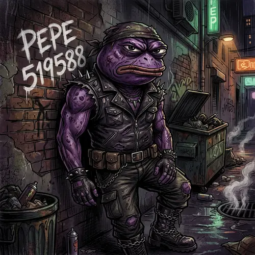 Brutal Purple Frog Pepe