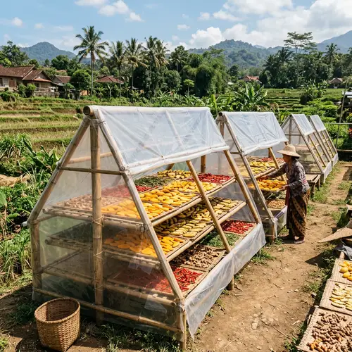 Solar Dryers with Bamboo Frames: Protect Crops Efficiently