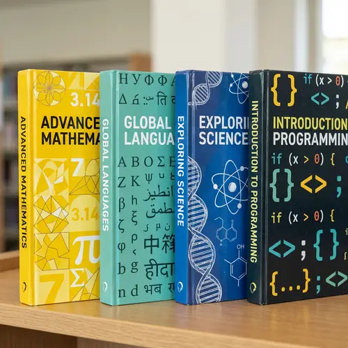 Math, Language, Science & Programming Textbook Covers