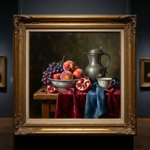 Vibrant Traditional Oil Painting Art