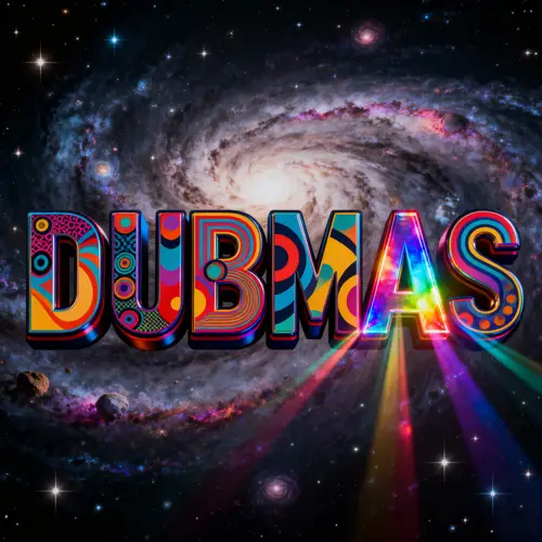 Colorful Artistic Typography of DUBMAS
