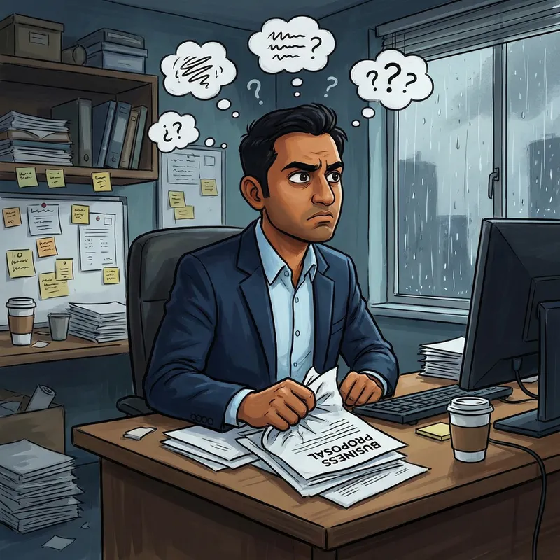 South Asian Entrepreneur Lost in Thought | Uncertain Journey Vision