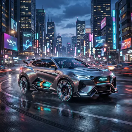 Futuristic SUV with Innovative Chassis Design