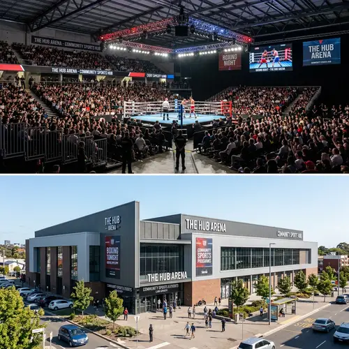 Indoor Boxing Arena Design for 6000 Seats