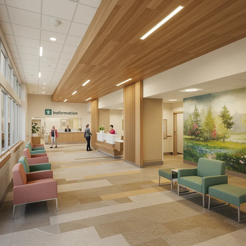 Welcoming Hospital Lobby for Ostomized Patients