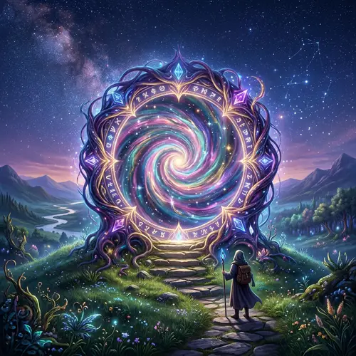 Enchanting Mystical Portal | Cosmic Energy Vortex