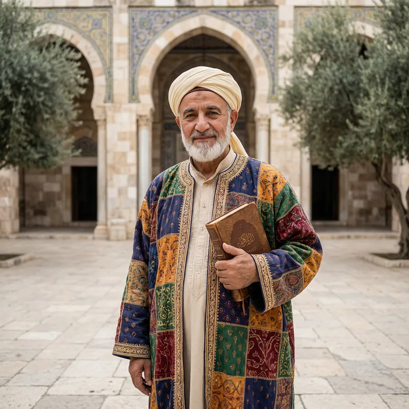 Male Cleric in Colorful Outfit | Spiritual Duty Male Cleric in Colorful Outfit | Spiritual Duty