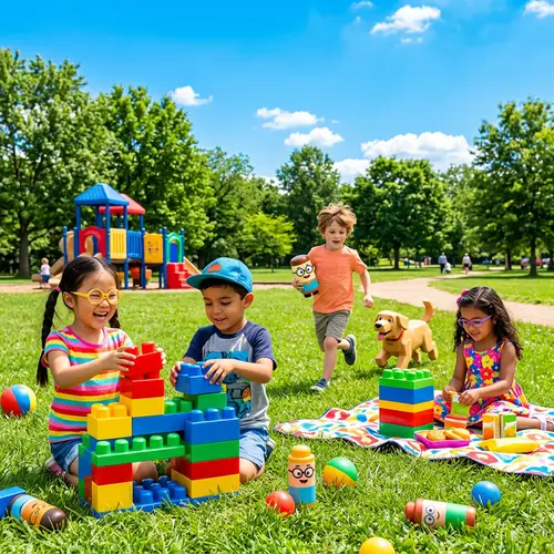 Fun Summer Days: Kids Enjoying Nature Like Minions